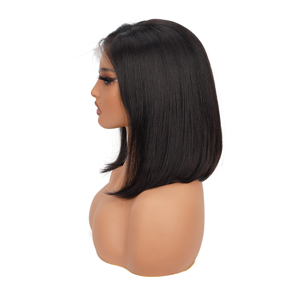 Straight HD Full Frontal Bob Wig 100% Human Hair