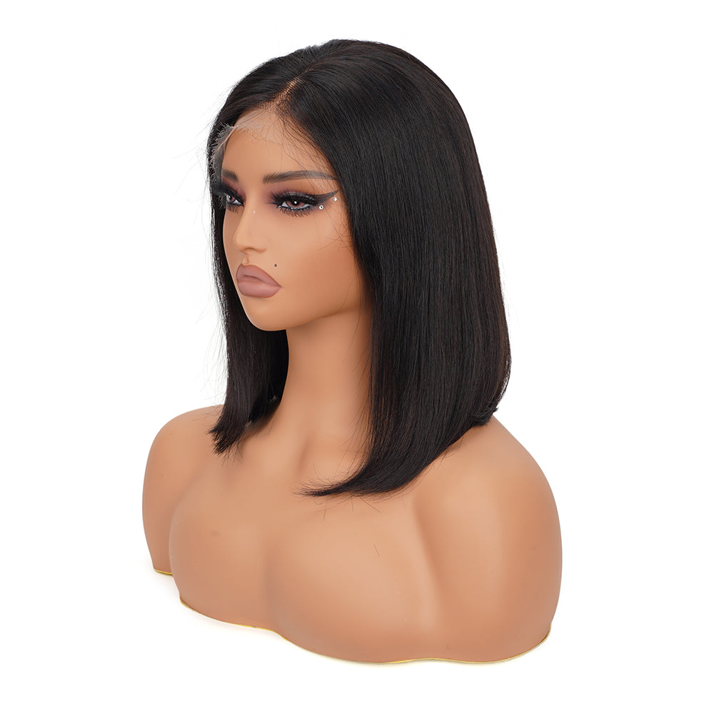 Straight HD Full Frontal Bob Wig 100% Human Hair