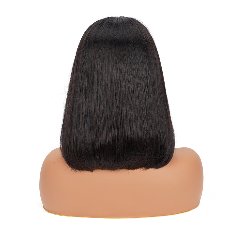 Straight HD Full Frontal Bob Wig 100% Human Hair