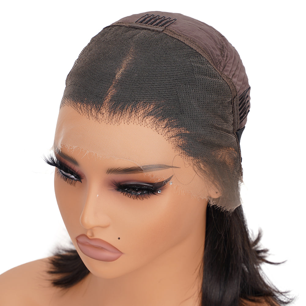 Straight HD Full Frontal Bob Wig 100% Human Hair