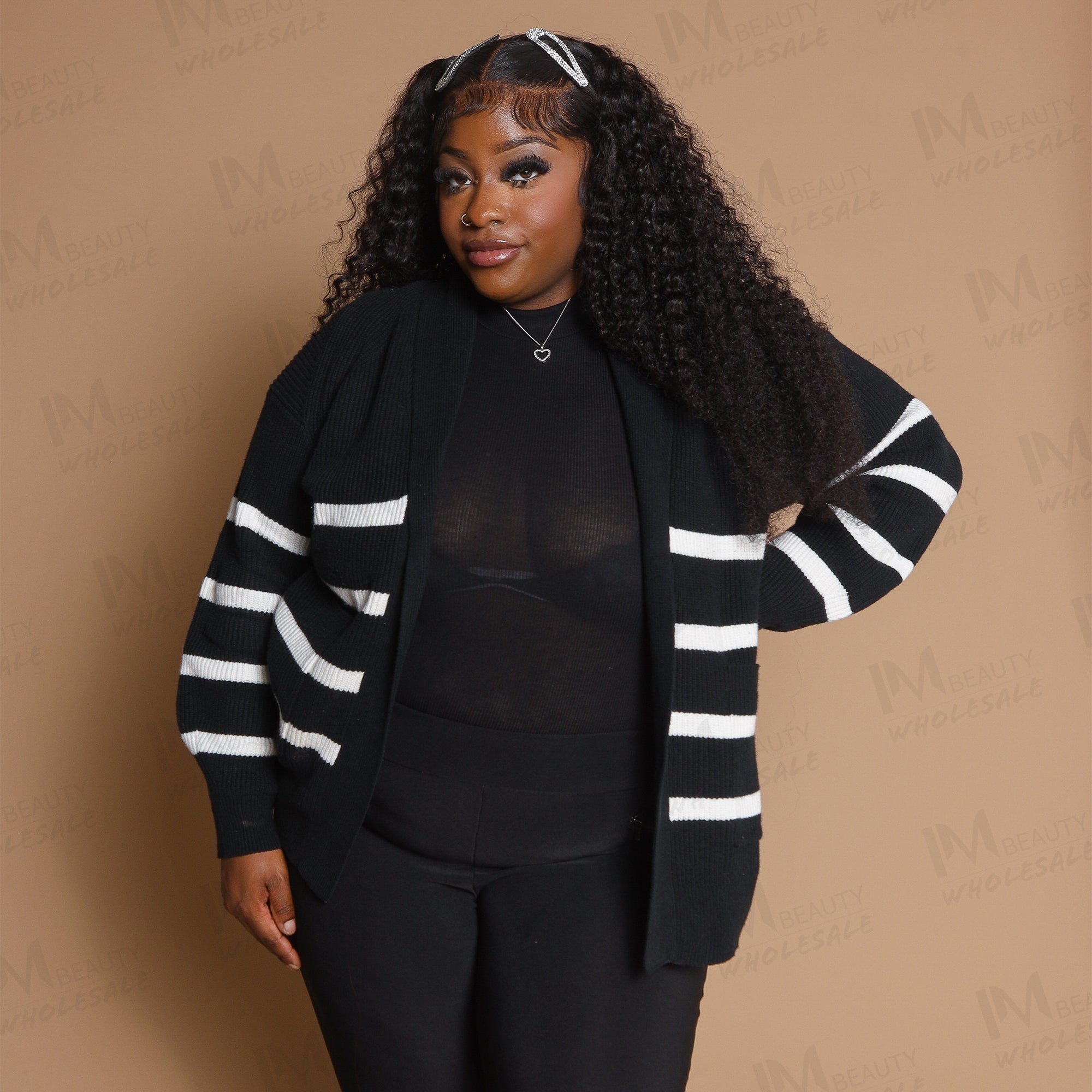 Water Wave Natural Black Wig Transparent Full Frontal 13*4 100% Human Hair