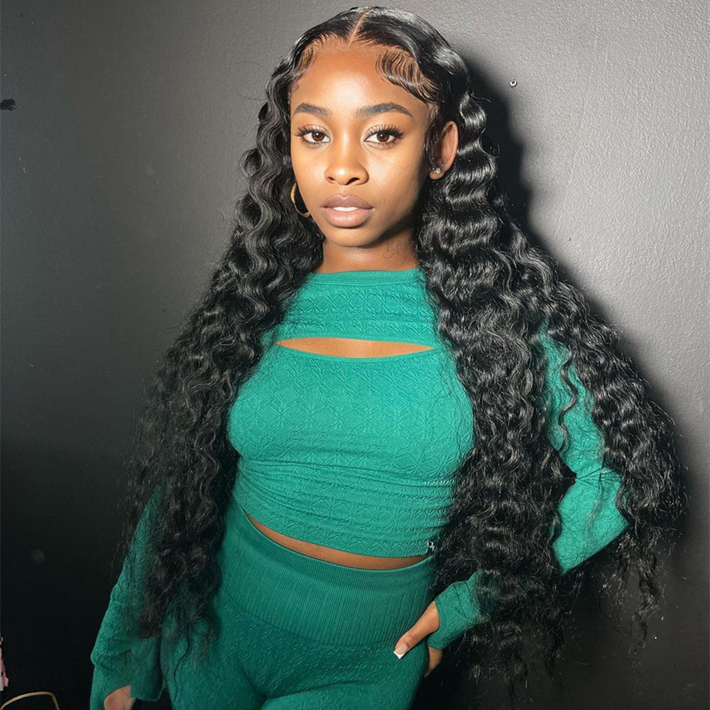 Deep Wave 4*4 Transparent Closure, 100% Human Hair