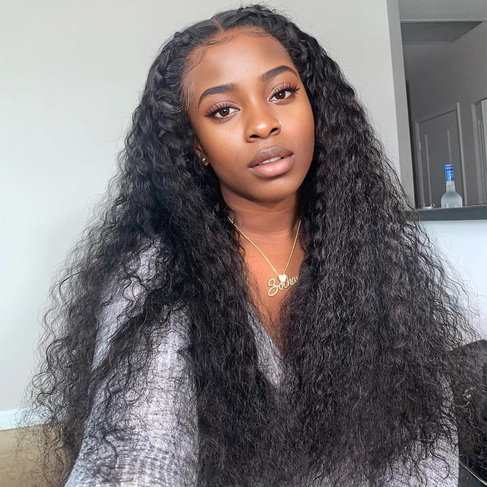 Water Wave 4*4 Transparent Closure, 100% Human Hair