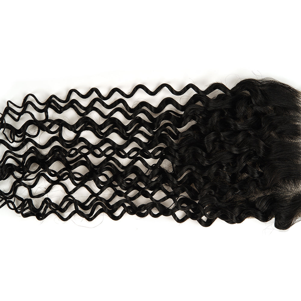 Exoctic Curly Natural Black 5*5 HD Closure, 100% Human Hair