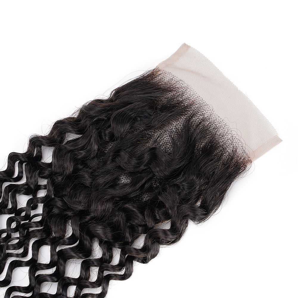 Kinky Curly 4*4 Transparent Closure, 100% Human Hair