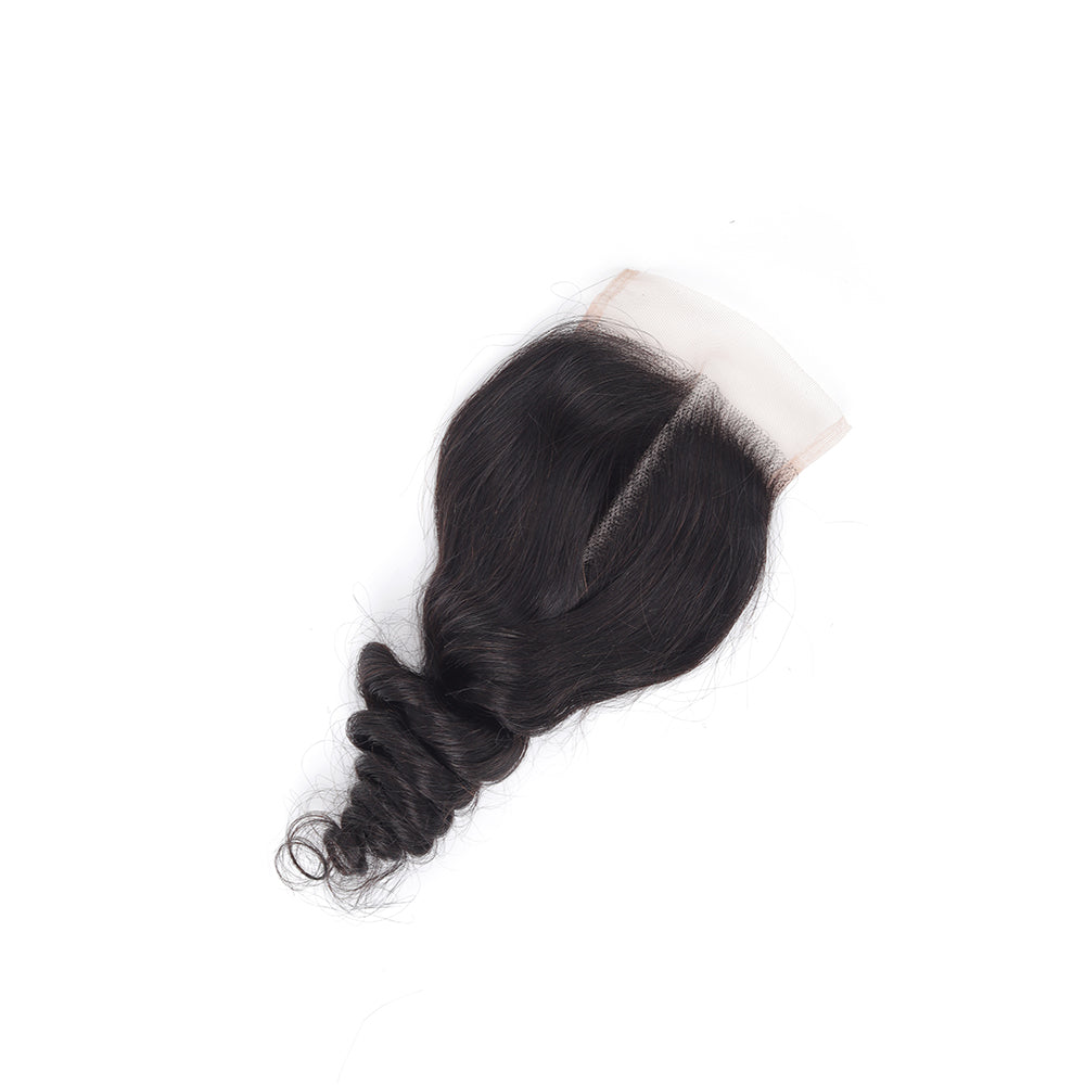 Loose Wave 4*4 Transparent Closure, 100% Human Hair