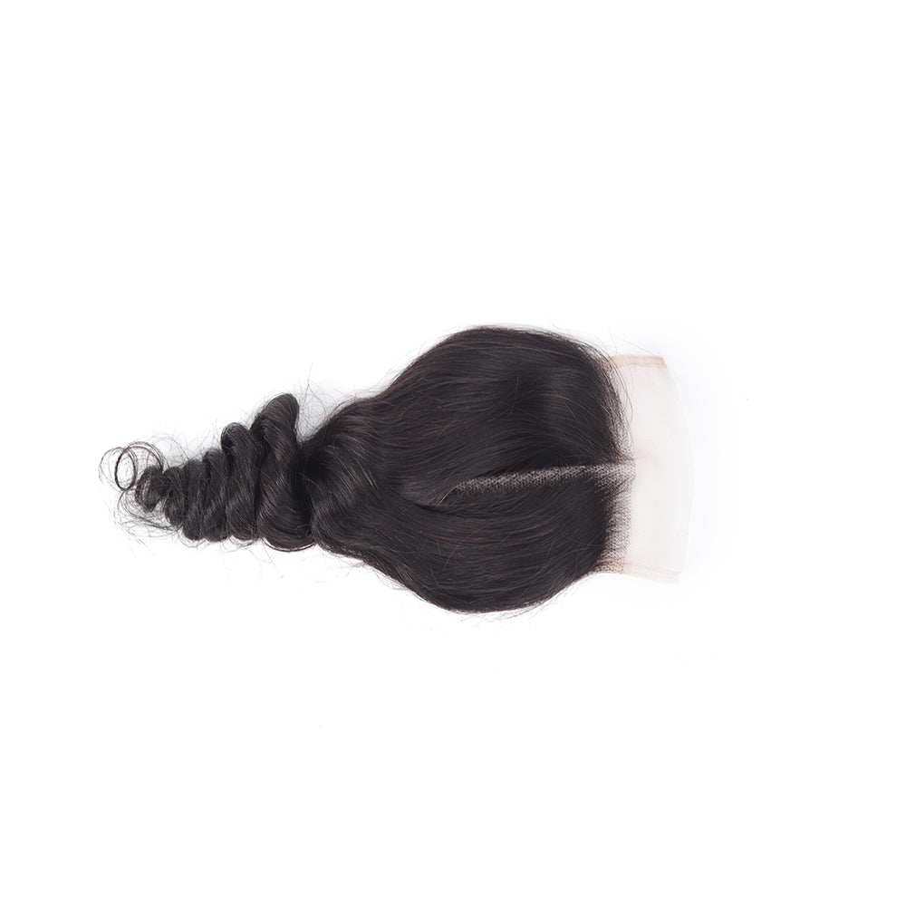 Loose Wave 4*4 Transparent Closure, 100% Human Hair
