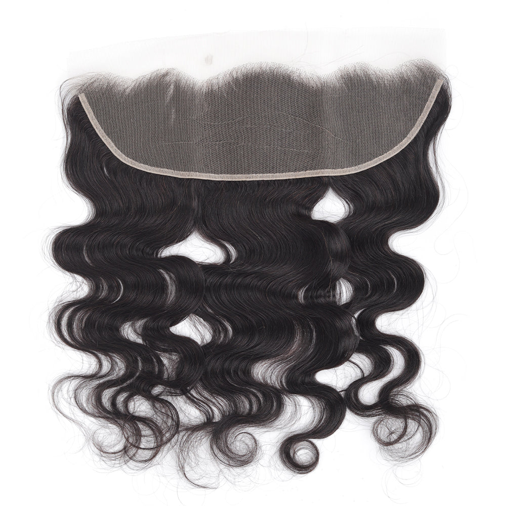 Body Wave Natural Black 13*4 Transparent Frontal, 100% Human Hair