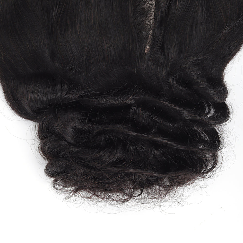 Loose Wave Natural Black 13*4 Transparent Frontal, 100% Human Hair
